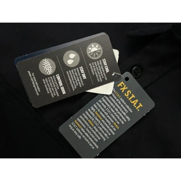 FLYING CROSS Mens Short-sleeve Shirt With Patch NAVY XL - Picture 12 of 12